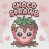 CHOCO STRAWB STICKER (Voorkant)