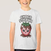 CHOCO STRAWB Tri-Blend SHIRT (Voorkant)