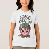 CHOCO STRAWB Tri-Blend SHIRT (Voorkant)
