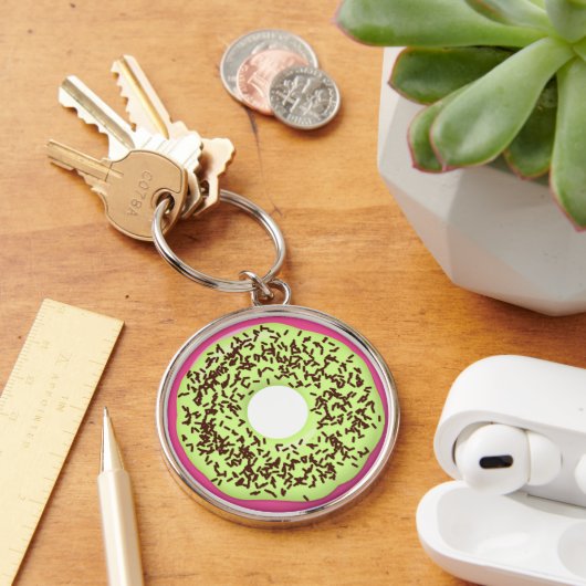 Choco Strooi met Matcha Glazuur Donut, Doughnut, Sleutelhanger (Bureau)