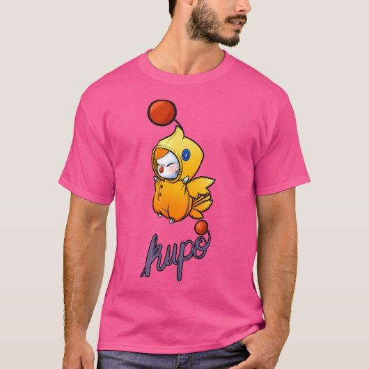 Chocobo Dress-Up Moogle uit Final Fantasy T-shirt (Voorkant)