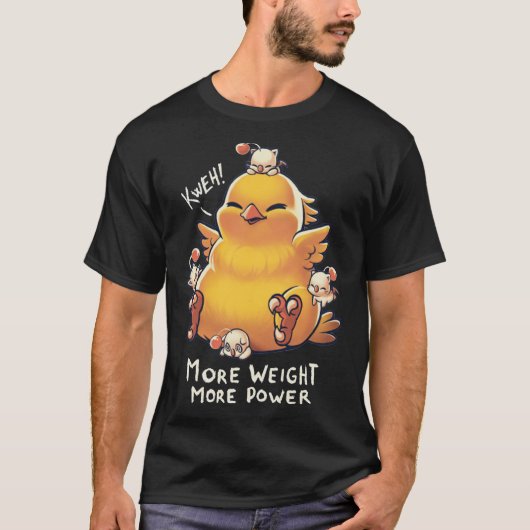 Chocobo Kweh Fat Chocobo Final Fantasy Creature Mo T-shirt (Voorkant)