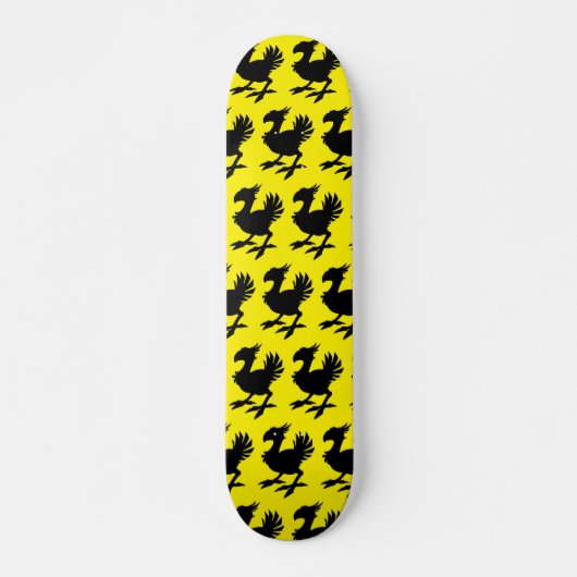 Chocobo Silhouette Skateboard (Voorkant)