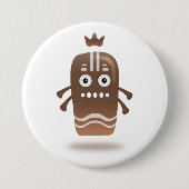 ChocoChobo-Button Ronde Button 7,6 Cm (Voorkant)