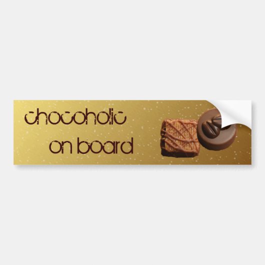 chocohol aan boord bumpersticker (Voorkant)