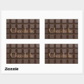 Chocoholchocoladereep Rechthoekige Sticker (Vel)