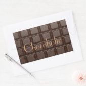 Chocoholchocoladereep Rechthoekige Sticker (Envelop)