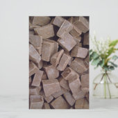 chocoholehoofdpapier briefpapier (Staand voorkant)