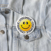 Chocoholic-badge Ronde Button 7,6 Cm (In situ)