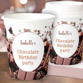 Chocoholic Hete Chocolade Cacao Wit Bruin Naam Papieren Bekers