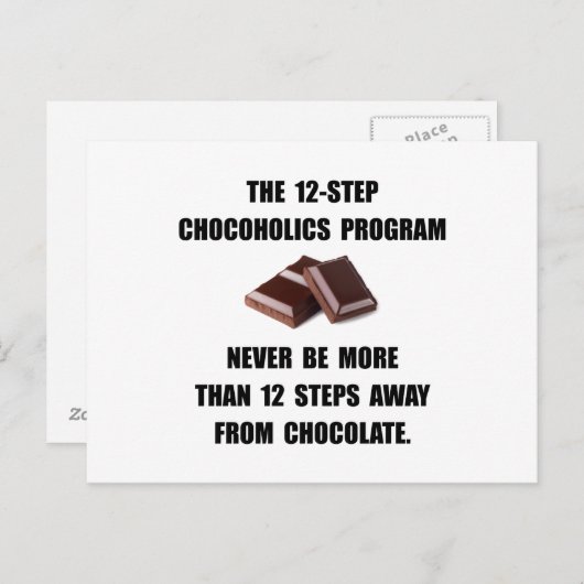 Chocoholica Briefkaart (Voorkant / Achterkant)