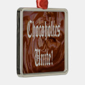 Chocoholica Unite Premium Square Ornament (Rechts)