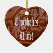 Chocoholica verenigd Ornament van het hart (Voorkant)