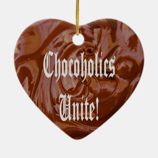 Chocoholica verenigd Ornament van het hart (Achterkant)