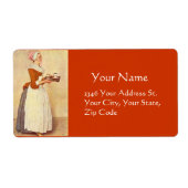 CHOCOLAAT FONDUE DINNER PARTY ETIKET (Voorkant)