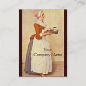 CHOCOLAAT FONDUE DINNER PARTY Gold Metallic Visitekaartje (Achterkant)