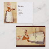 CHOCOLAAT FONDUE DINNER PARTY Gold Metallic Visitekaartje (Voorkant / Achterkant)