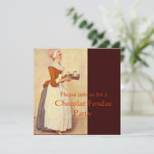CHOCOLAAT FONDUE DINNER PARTY KAART (Staand voorkant)