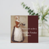 CHOCOLAAT FONDUE DINNER PARTY KAART (Staand voorkant)