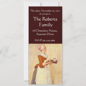 CHOCOLAAT FONDUE DINNER PARTY KAART (Achterkant)