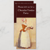CHOCOLAAT FONDUE DINNER PARTY KAART (Voorkant / Achterkant)