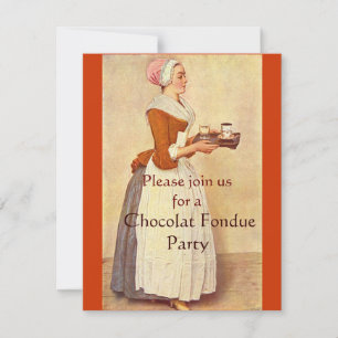 CHOCOLAAT FONDUE DINNER PARTY KAART