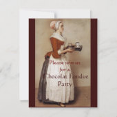 CHOCOLAAT FONDUE DINNER PARTY KAART (Voorkant)