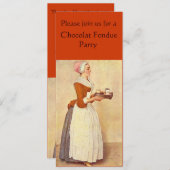 CHOCOLAAT FONDUE DINNER PARTY KAART (Voorkant / Achterkant)