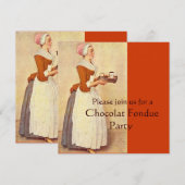 CHOCOLAAT FONDUE DINNER PARTY KAART (Voorkant / Achterkant)
