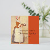 CHOCOLAAT FONDUE DINNER PARTY KAART (Staand voorkant)