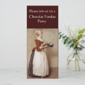 CHOCOLAAT FONDUE DINNER PARTY KAART (Staand voorkant)