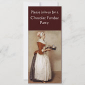 CHOCOLAAT FONDUE DINNER PARTY KAART (Voorkant)