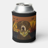 CHOCOLAAT LABRADOR RETRIEVER BLIKJESKOELER (Blikje Achterkant)