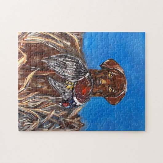 CHOCOLAAT LABRADOR RETRIEVER LEGPUZZEL (Horizontaal)