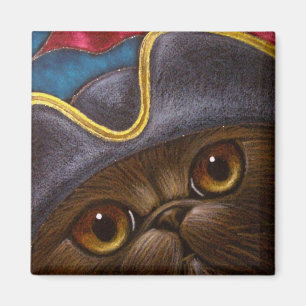 CHOCOLAAT PERSIAN CAT PIRATE Magnet