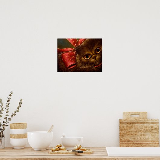 CHOCOLAAT PERSIAN CAT-POSTER POSTER (Keuken)