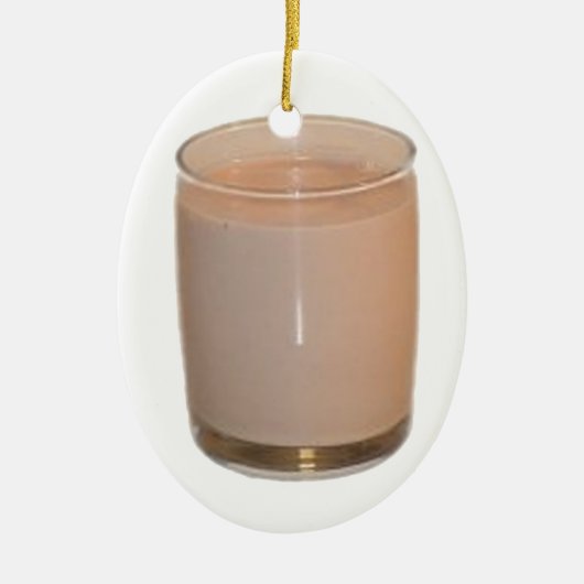 Chocolaatmelk Keramisch Ornament (Voorkant)