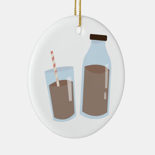 Chocolaatmelk Keramisch Ornament (Rechts)