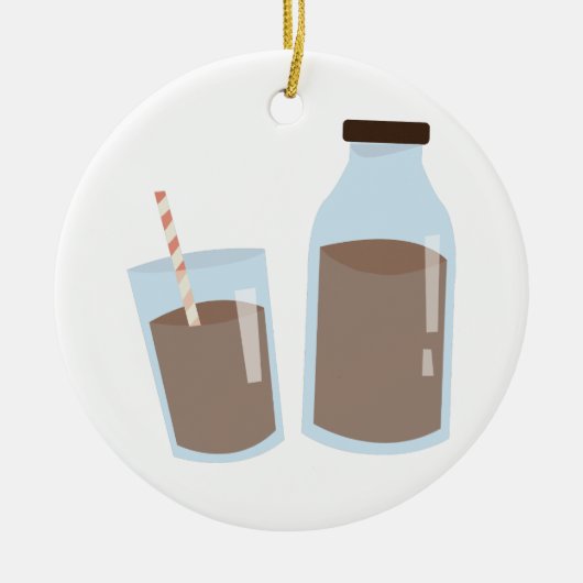 Chocolaatmelk Keramisch Ornament (Voorkant)
