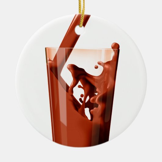 Chocolaatmelk Keramisch Ornament (Voorkant)