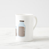 Chocolaatmelk Porselein Kop (Voorkant rechts)