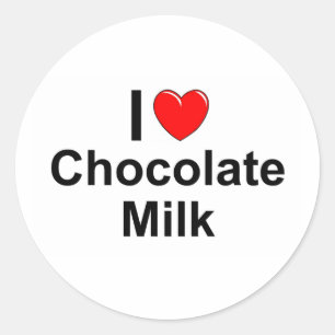 Chocolaatmelk Ronde Sticker