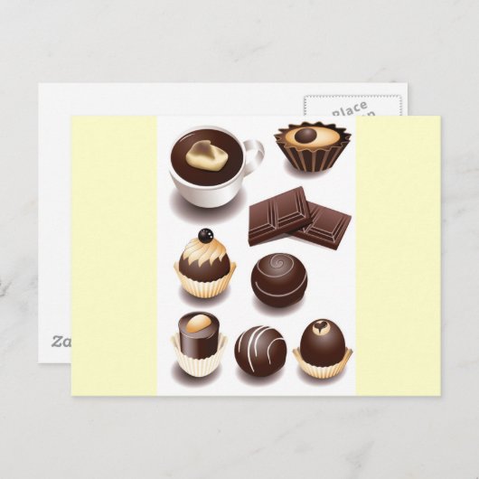 Chocolade2 Briefkaart (Voorkant / Achterkant)