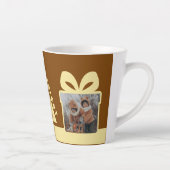 Chocolade 2 Foto Minimalistisch Aandenken Latte Mok (Rechts)