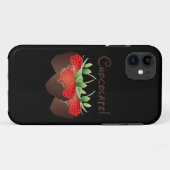 Chocolade-aardbei Case-Mate iPhone Case (Achterkant (horizontaal))