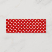 Chocolade aardbei Cupcake Mini Visitekaartje (Achterkant)