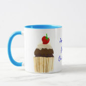 Chocolade aardbei Cupcake Ringer Mok (Links)