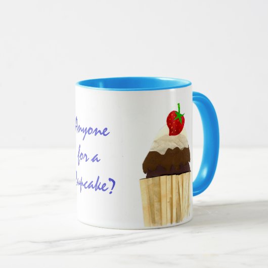 Chocolade aardbei Cupcake Ringer Mok (Voorkant rechts)