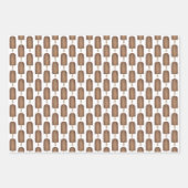 Chocolade aardbei Fudgesicle Ice Cream Popsile Inpakpapier Vel (Voorkant)