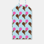 Chocolade & Aardbei Ice Cream Party Gift Label Cadeaulabel (Achterkant)